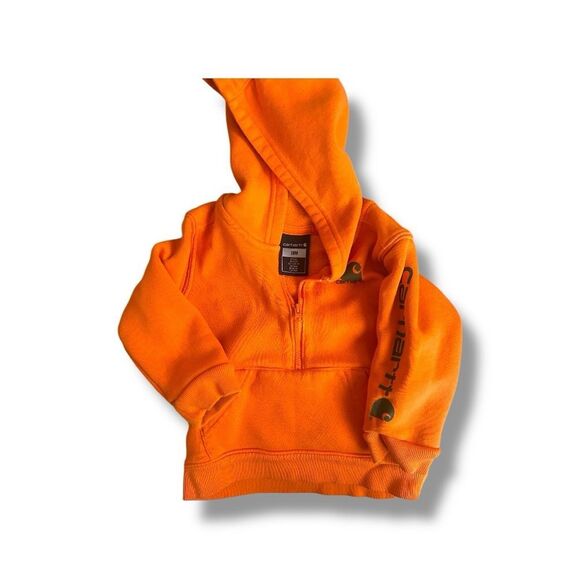 Carhartt | Infant Boys Kid Knit Long Sleeve Hood Zipneck Sweatshirt 18
Months - Picture 4 of 9